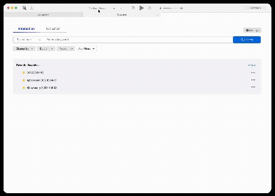 Search entry experience